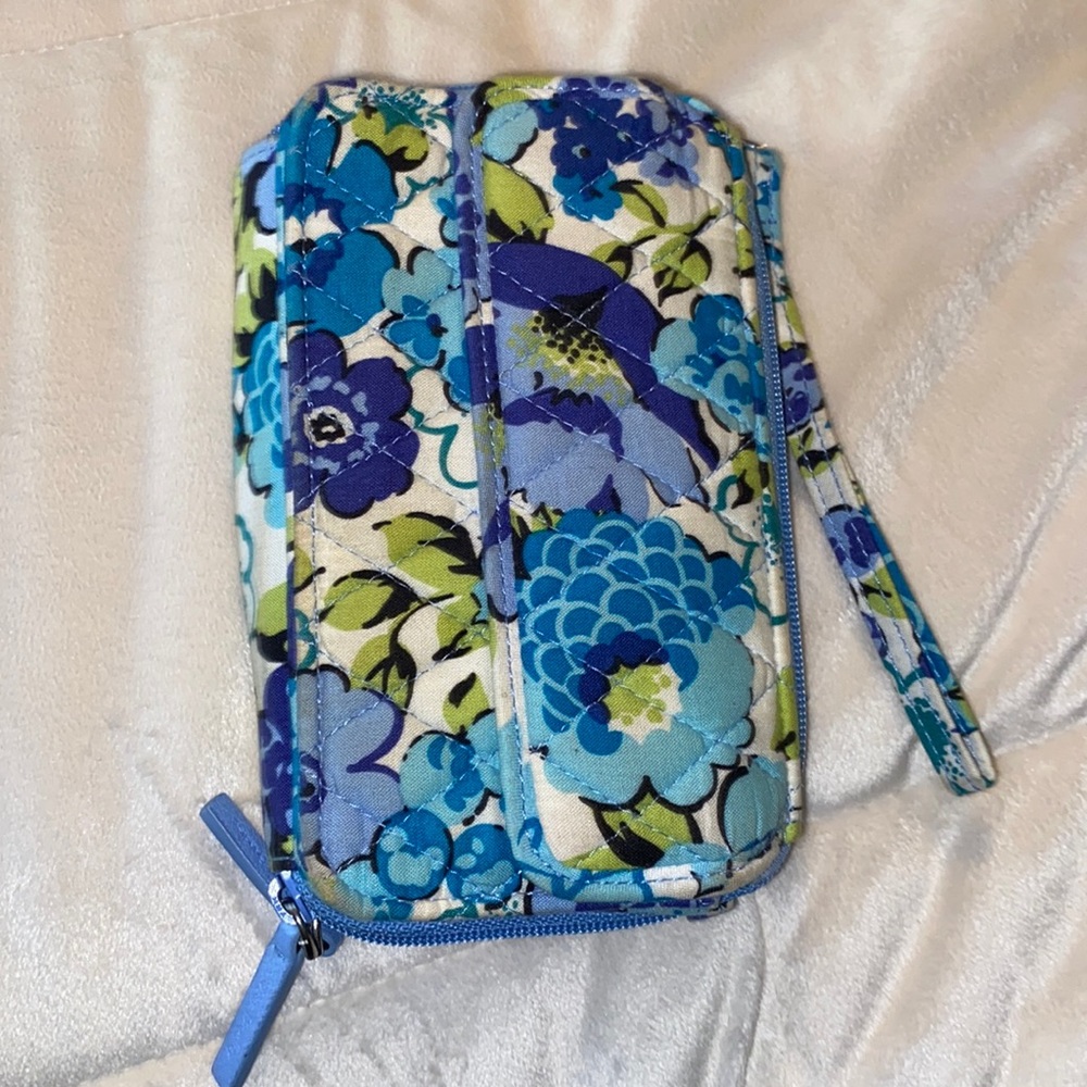 Wallet with flowers on it.